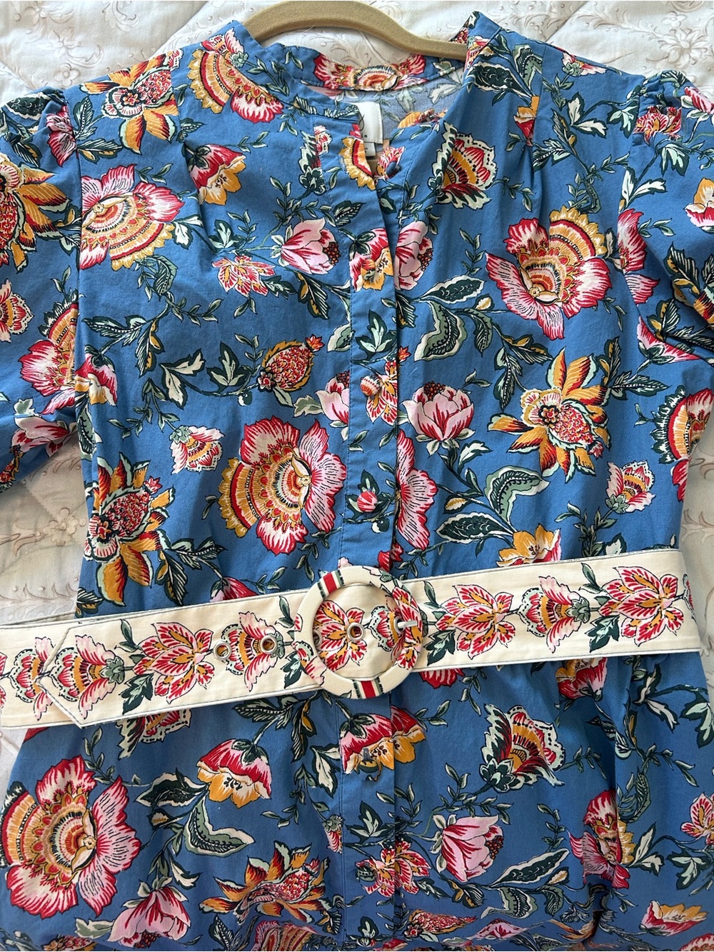 Joie Baja Floral Puff Sleeve Dress